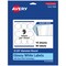 Avery Glossy White Round Labels with Sure Feed, 2.5" Diameter